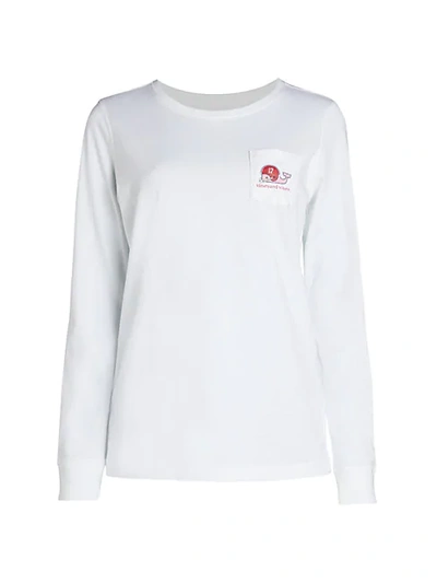Vineyard Vines Football Whale Pocket Long-sleeve T-shirt