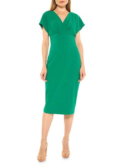 Alexia Admor Naomi Draped Sheath Dress