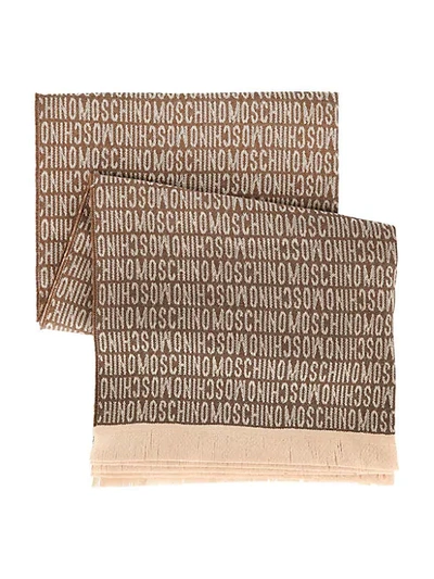 Moschino Logo Design Wool Blanket