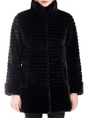 Belle Fare Quilted Faux Fur Coat