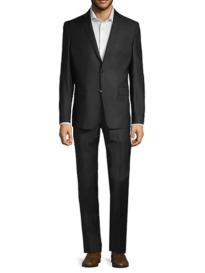 Versace Modern-fit Solid-color Wool Suit