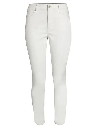 Frame Le High Skinny Coated Cropped Jeans