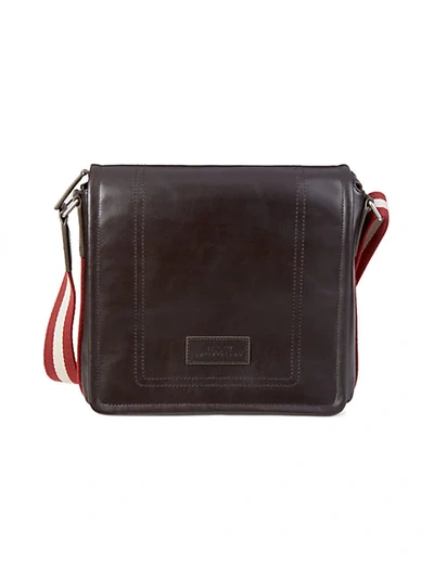 Bally Terlago Stripe-strap Leather Crossbody Bag