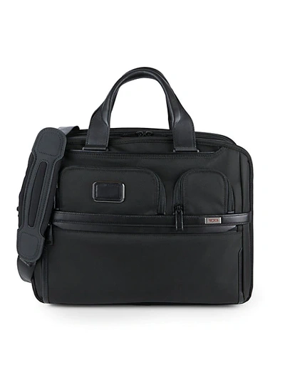 Tumi Leather-trim Expandable Laptop Brief Bag