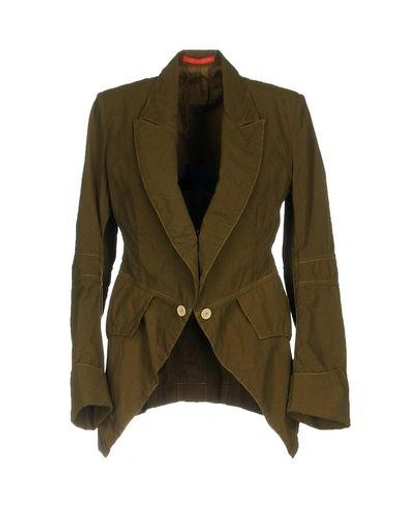 Y's Blazer In Military Green