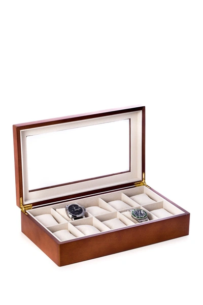 Bey-berk Cherry Wood 10-watch Case