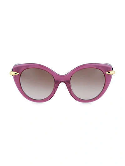 Pomellato 52mm Rounded Cat Eye Sunglasses