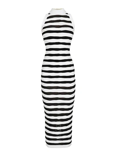 Balmain Striped Bodycon Dress