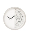 Uma Contemporary Geared Stainless Steel Wall Clock