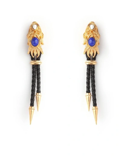 Sonia Petroff Black Gold Dragonfish Luxury Earrings