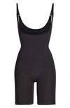 Skims Open Bust Bodysuit In Onyx
