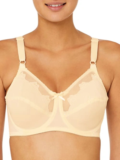 Bali Flower  Bra In Light Beige