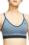 Nike Indy Sports Bra In Valerian Blue/ Pure/ Black