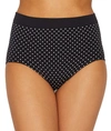 Bali One Smooth U Brief In Black,white Dot