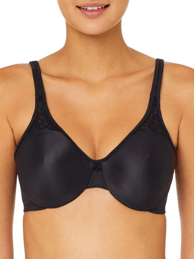 Bali Passion For Comfort Seamless Underwire Minimizer Bra 3385 In Black