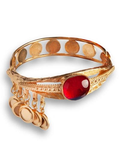 Sonia Petroff Ruby Eye Luxury Bracelet