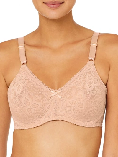 Bali Women's Lace 'n Smooth Seamless Bra In Nude