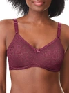 Bali Lace 'n Smooth Lace Bra In Spice Market Red