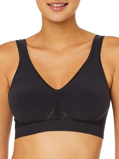 Bali Comfort Revolution Smart Sizes Wire-free Bra In Black