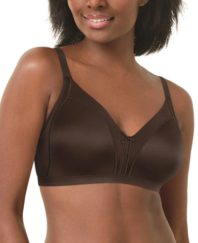 Bali Double Support Back Smoothing Wireless Bra With Cool Comfort Df0044 In Black