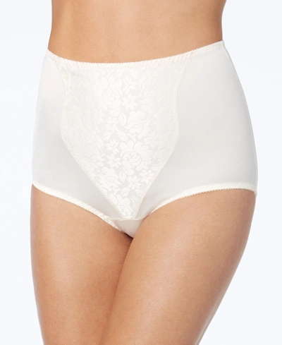 Bali Women's Light Tummy-control Lace Support 2pk Brief Underwear X372 In White