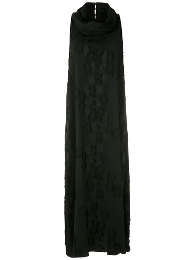 Alcaçuz Roseira Midi Dress In Black