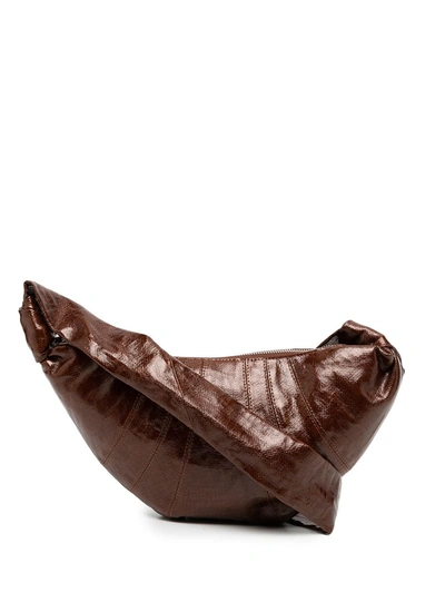 Lemaire Croissant Small Bag In Brown