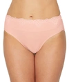 Bali Smooth Passion For Comfort  Lace Hi Cut Brief In Sheer Pale Pink