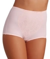 Bali Tummy Panel Firm Control Brief 2-pack In Jacquard Pink