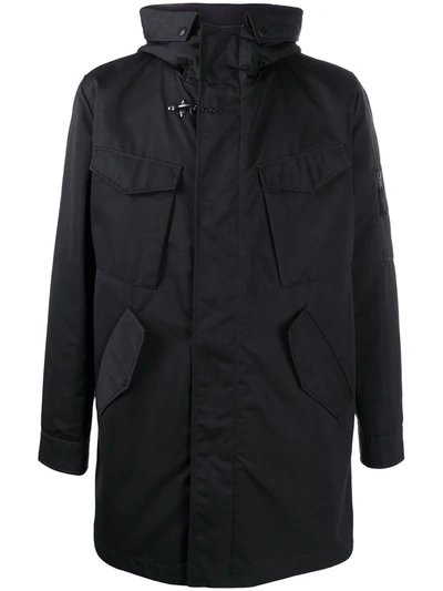 Fay Hooded Parka In Black
