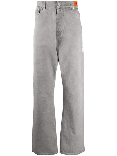 Heron Preston Straight-leg Jeans In Grey