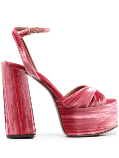 L'autre Chose Maflé Platform Sandals In Pink