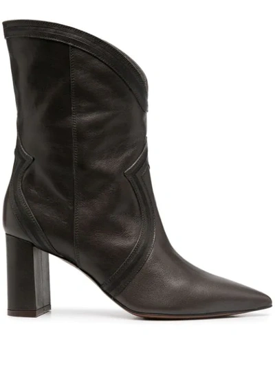 L'autre Chose Pointed-toe Ankle-length Boots In Brown