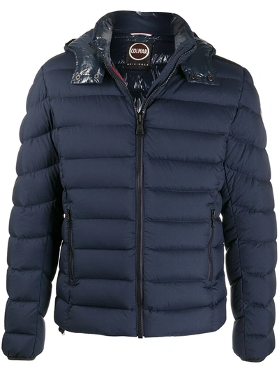 Colmar Quilted Hooded Jacket In Blue
