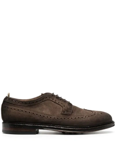 Officine Creative Hopkins Lace-up Brogues In Brown
