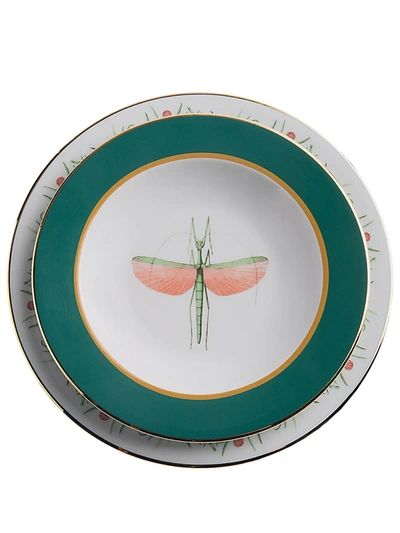 La Doublej Libellula Dinner Plates (set Of 2) In White