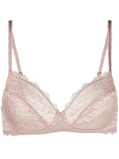 Wacoal Lace Perfection Underwired Bra In Rose