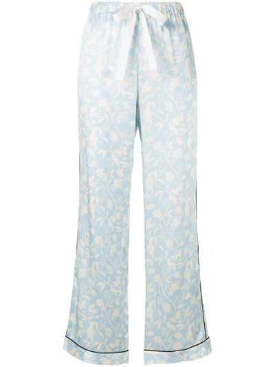Morgan Lane Parker Pyjama Trousers In Blue