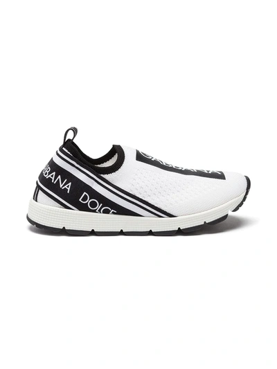 Dolce & Gabbana Kids' Sorrento Trainers With Logo In White