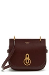 Mulberry Small Amberley Leather Shoulder Bag In Oxblood