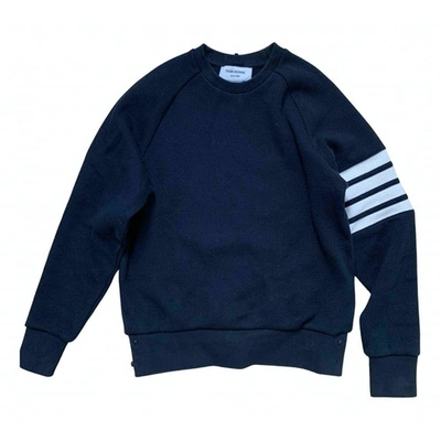 Pre-owned Thom Browne Navy Cotton Knitwear