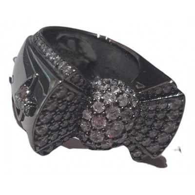 Pre-owned Vivienne Westwood Black Steel Ring