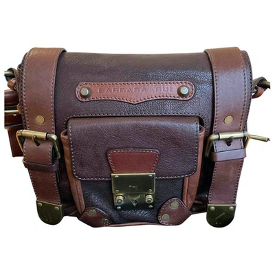 Pre-owned Barbara Bui Leather Crossbody Bag In Brown