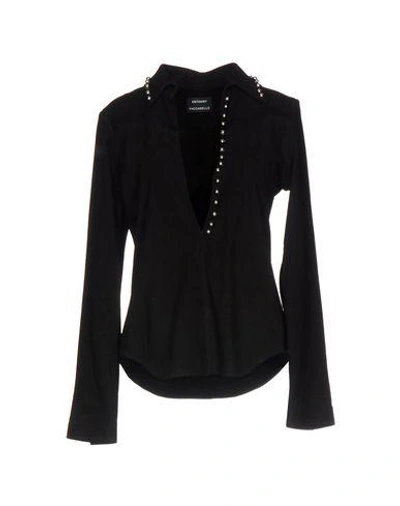 Anthony Vaccarello Blouses In Black