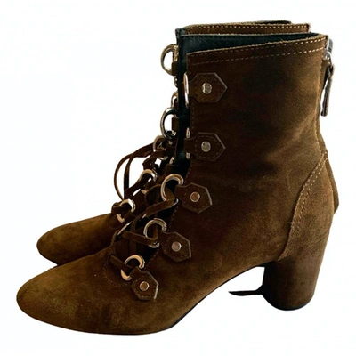Pre-owned Casadei Boots In Brown