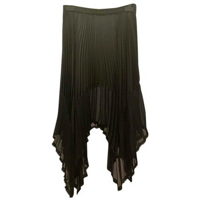 Pre-owned Enza Costa Mid-length Skirt In Black