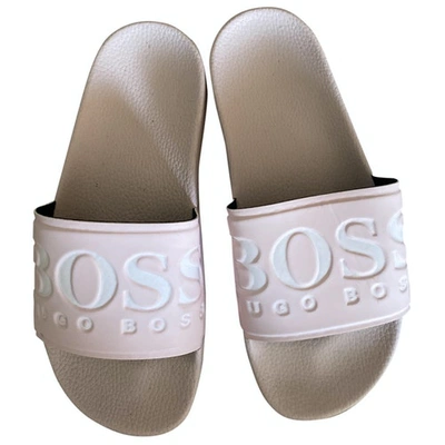 Pre-owned Hugo Boss Pink Sandals