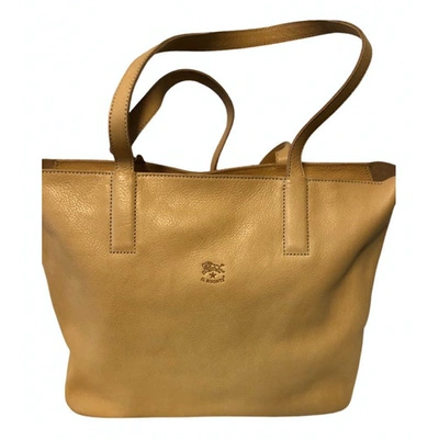 Pre-owned Il Bisonte Beige Leather Handbag