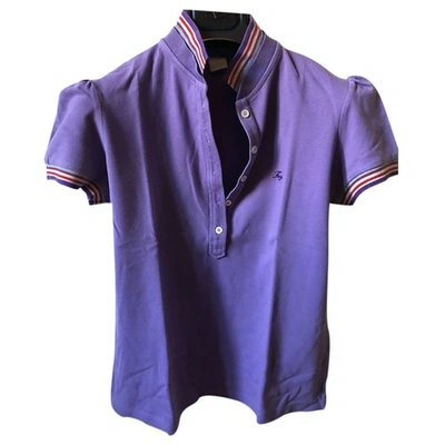 Pre-owned Fay Purple Cotton Top