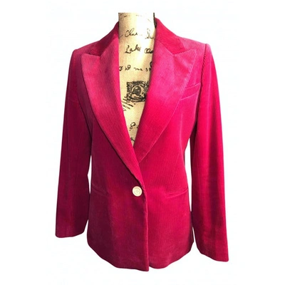 Pre-owned Sandro Purple Cotton Jacket